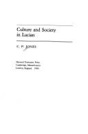 Couverture : Culture and society in Lucian