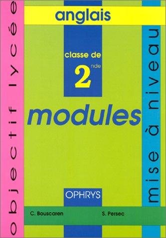 Couverture : Modules 2nde mise a niveau