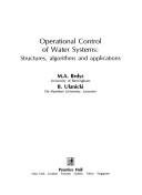 Couverture : Operational control of water systems