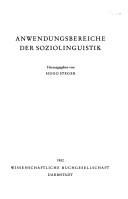 Couverture : Anwendungsbereiche der Soziolinguistik