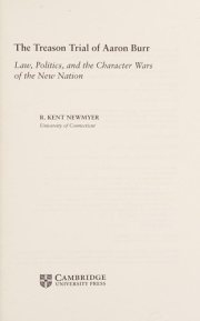 Couverture : The Treason Trial of Aaron Burr