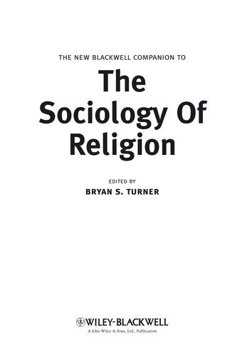 Couverture : The new Blackwell companion to the sociology of religion