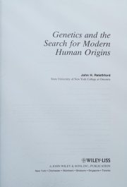 Couverture : Genetics and the search for modern human origins