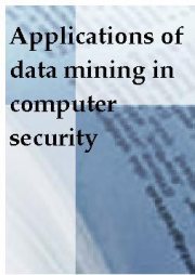 Couverture : Applications of data mining in computer security