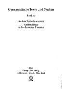 Couverture : Orientalismus in der deutschen Literatur