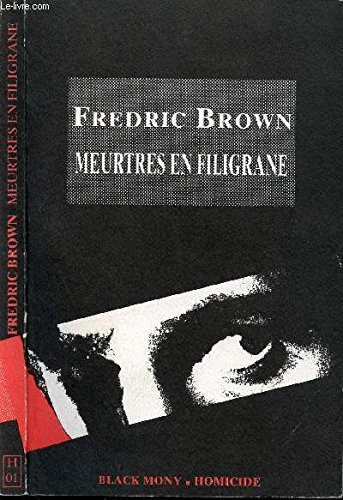 Couverture : Meutres end filigrane