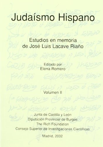 Couverture : Judaísmo hispano