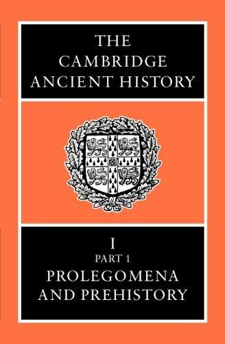 Couverture : Prolegomena and prehistory