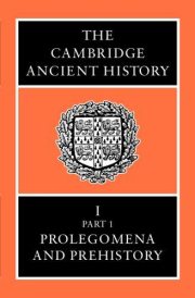 Couverture : Prolegomena and prehistory