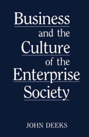 Couverture : Business and the culture of the enterprise society