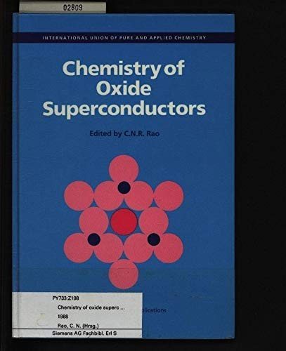 Couverture : Chemistry of oxide superconductors