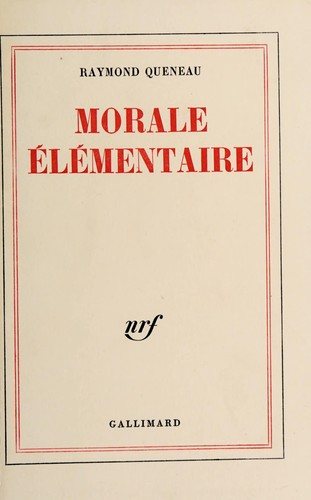 Couverture : Morale élémentaire