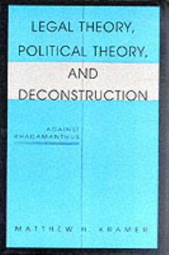 Couverture : Legal theory, political theory, and deconstruction