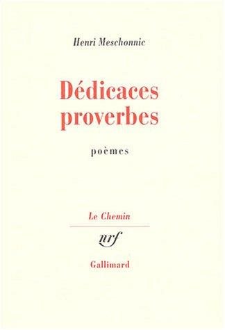 Couverture : Dédicaces et proverbes
