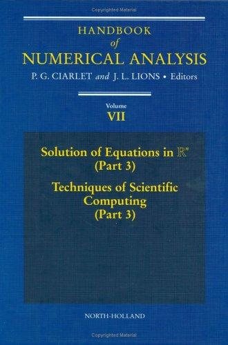 Couverture : Handbook of numerical analysis