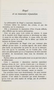 Couverture : Hegel et la société