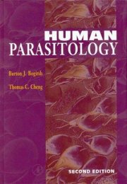 Couverture : Human parasitology