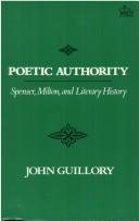 Couverture : Poetic authority