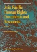 Couverture : Asia-Pacific human rights documents and resources