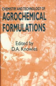 Couverture : Chemistry and Technology of Agrochemical Formulations