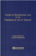 Couverture : Theory of international law at the threshold of the 21st century