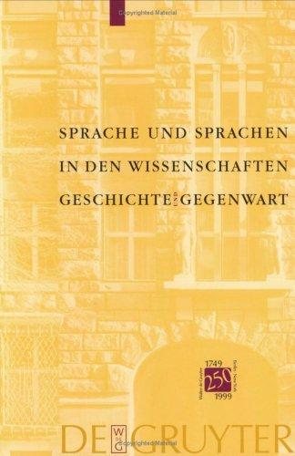 Couverture : Sprache Und Sprachen in Den Wissenschaften