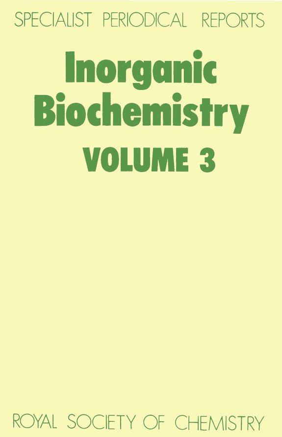 Couverture : Inorganic Biochemistry (Specialist Periodical Reports)