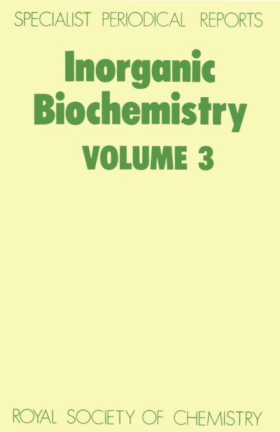 Couverture : Inorganic Biochemistry (Specialist Periodical Reports)