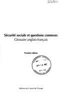 Couverture : Social security and related issues - English/French Glossary
