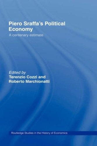 Couverture : Piero Sraffa's political economy