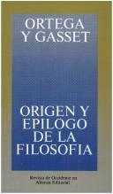 Couverture : Origen y epílogo de la filosofía y otros ensayos de filosofía