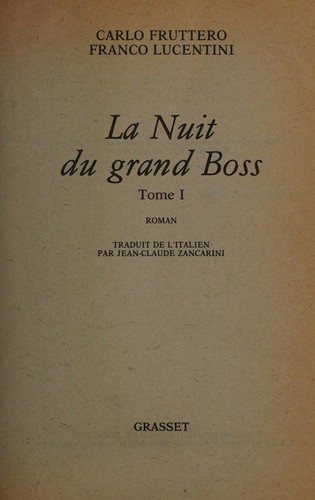 Couverture : La Nuit du grand Boss