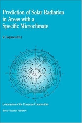 Couverture : Prediction of solar radiation in areas with a specific microclimate