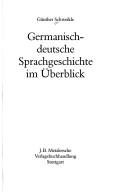Couverture : Germanisch-deutsche Sprachgeschichte im Überblick