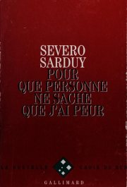 Couverture : Pour que personne ne sache que j'ai peur