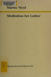 Couverture : Meditation bei Luther