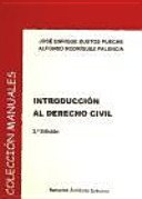Couverture : Introducción al derecho civil