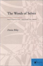 Couverture : The Words of Selves: Identification, Solidarity, Irony (Atopia: Philosophy, Political Theory, Ae)