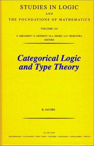 Couverture : Categorical logic and type theory