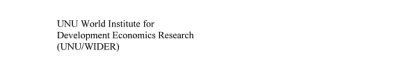Couverture : Social and economic policies to prevent complex humanitarian emergencies
