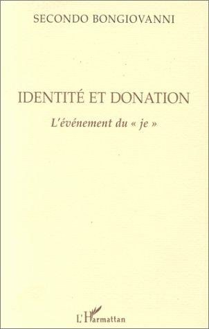 Couverture : Identité et donation