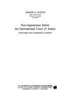Couverture : Non-appearance before the International Court of Justice