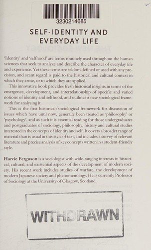 Couverture : Self-Identity and Everyday Life (New Sociology)