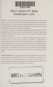 Couverture : Self-Identity and Everyday Life (New Sociology)