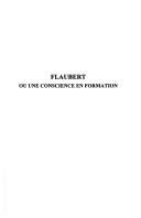 Couverture : Flaubert, ou, Une conscience en formation
