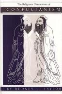 Couverture : The religious dimensions of Confucianism
