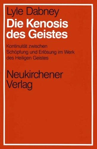 Couverture : Die Kenosis des Geistes