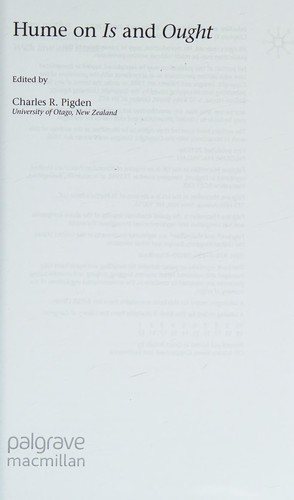 Couverture : Hume on motivation and virtue