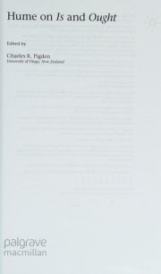 Couverture : Hume on motivation and virtue