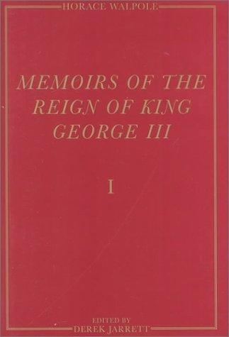 Couverture : Memoirs of the reign of King George III